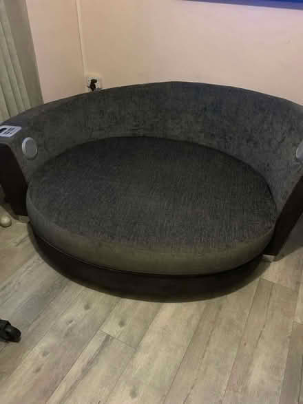 Photo of free Media sofa in dark grey v.g (Ratby Leicester LE6) #1