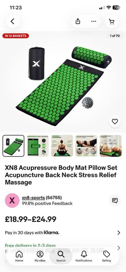Photo of free Acupressure body mat and pillow (WN7) #3