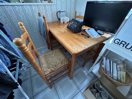 Photo of free Wooden kitchen table and chairs (WA4) #1