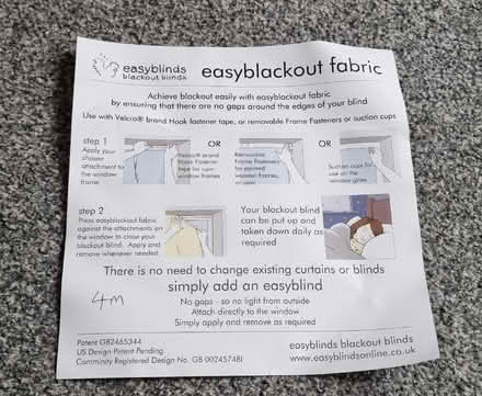Photo of free Off cuts of blackout blind fabric (Oswestry SY11) #2