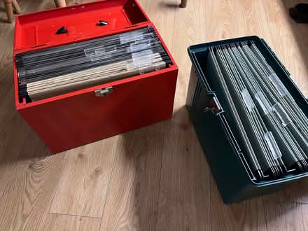Photo of free Two filing boxes with suspension files (The Triangle Estate RH15) #1