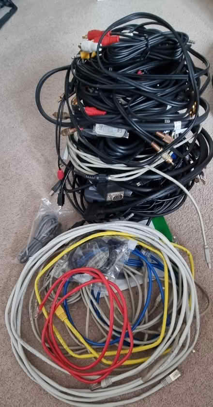 Photo of free Large box of cables (Chichester, PO19) #1