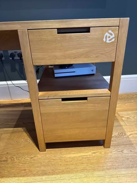 Photo of free Wooden desk (Waltham Saint Lawrence RG10) #2