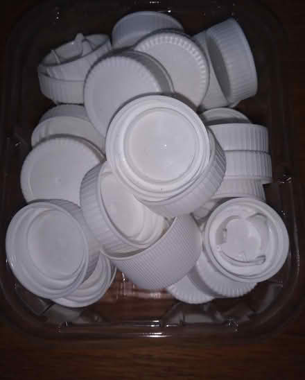 Photo of free 30 Plastic Milk Carton Caps (City centre S1) #1