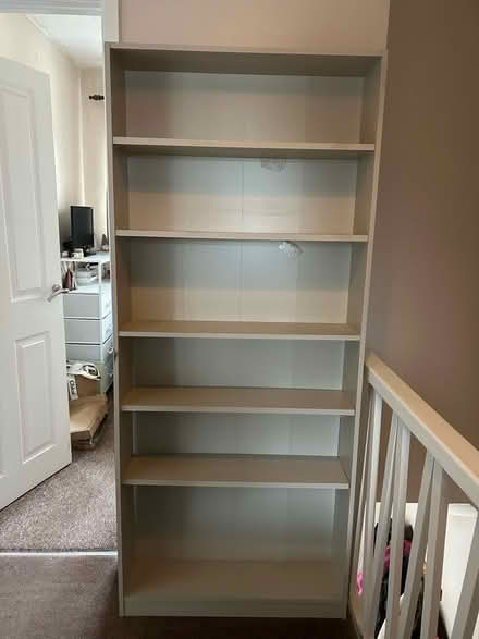Photo of free Grey bookshelf/shelving Kingsteignton (Kingsteignton TQ12) #1