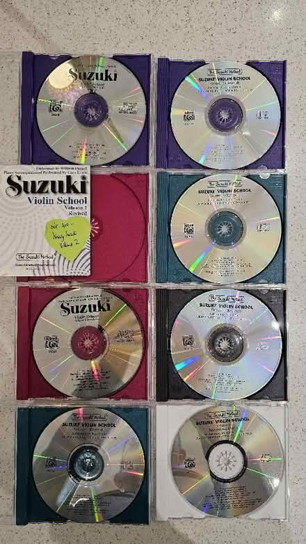 Photo of free 7 x Suzuki Violin School cd's no. 1 and 3-8 inclusive (Townsend AL3) #1