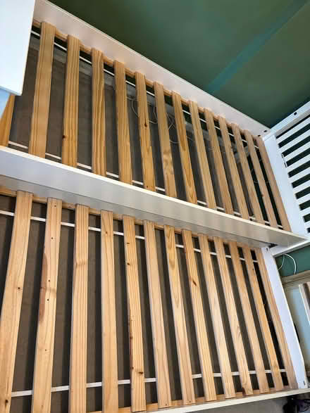 Photo of free wooden single bed with trundle (AL7 Welwyn garden city) #3