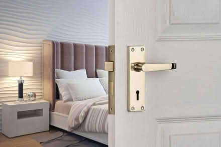 Photo of free A pair of Victorian long straight lever lock door handles (Woking GU21) #2