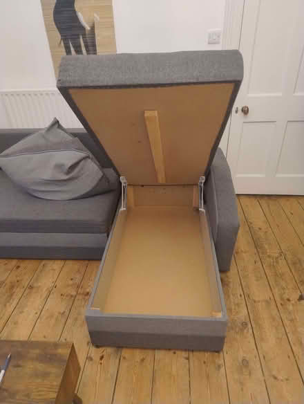 Photo of free Grey 3-seater sofabed with storage (Queen's Park BN2) #4