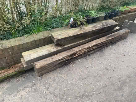 Photo of free Wooden sleepers (Millfields CW5) #1