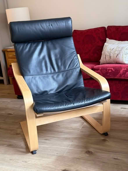 Photo of free Leather upholstered armchair (Chiswick W4) #1