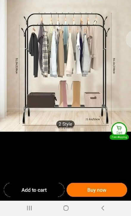 Photo of Clothes Hanging Rack (Dunkirk NG7) #1