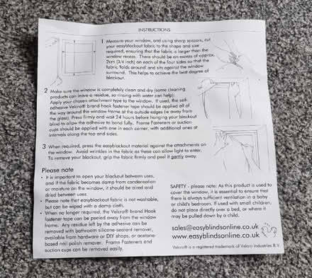 Photo of free Off cuts of blackout blind fabric (Oswestry SY11) #3