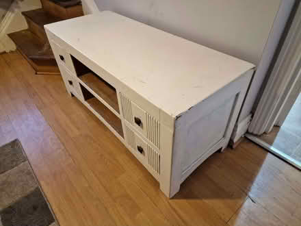 Photo of free Nice White Wooden TV/Cupboard unit (West Cliff BH2) #3