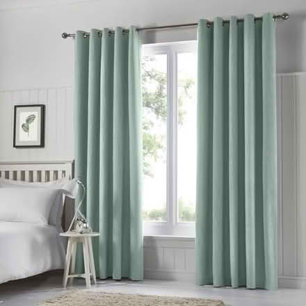 Photo of free Dunelm duck egg blue curtains 168 x 182 cm (Upper Wolvercote OX2) #2