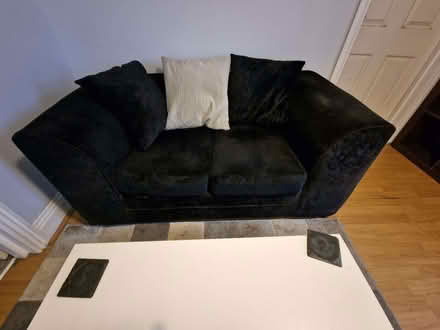 Photo of free Black Fabrick Two Seater Sofa (West Cliff BH2) #2