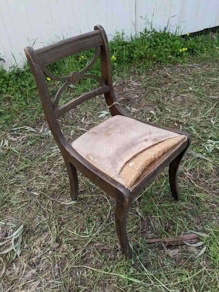 Photo of free Old, solid, wood chair (Los Altos Hills) #1