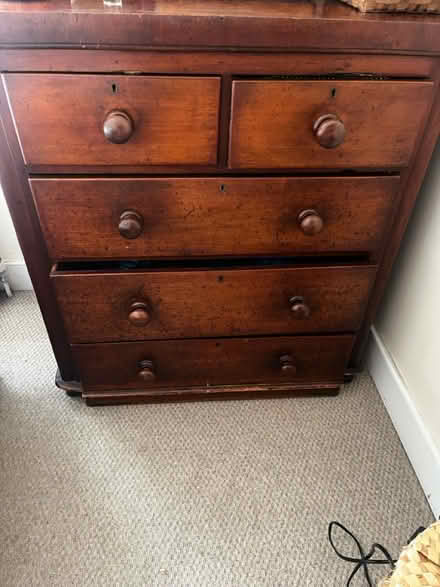 Photo of free Mahogany Chest Drawers (Lewes City centre) #1