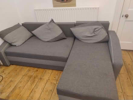 Photo of free Grey 3-seater sofabed with storage (Queen's Park BN2) #3