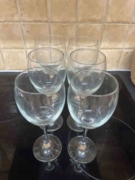 Photo of free Six wine glasses (Fairfield Park) #1