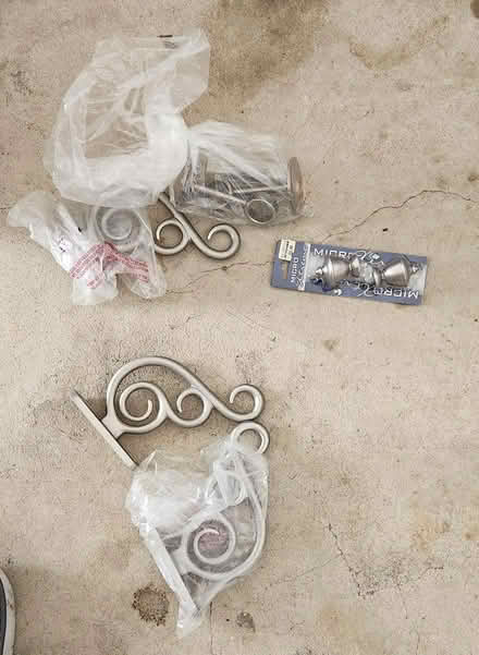 Photo of free Curtain rod and rod holders (West Springfield) #2