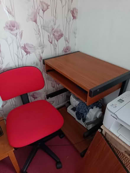 Photo of free Computer table, it does have another self and computer chair (Bolton CA16) #1