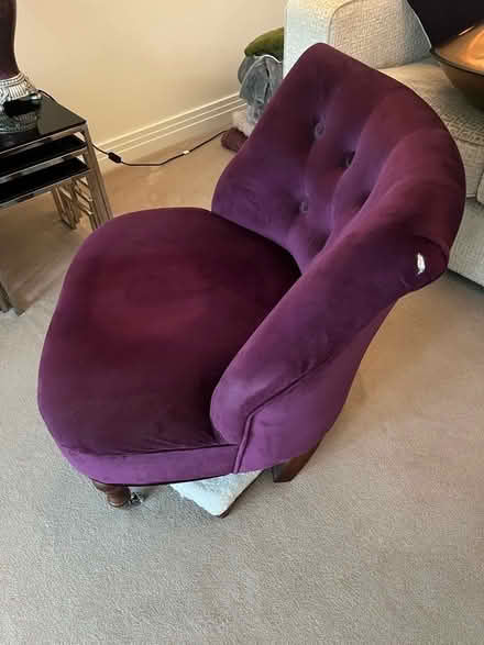 Photo of free Purple armchair (Ruislip UB10) #2