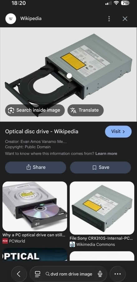 Photo of a. dvd rom drive for a computer (Grange Court E10) #1