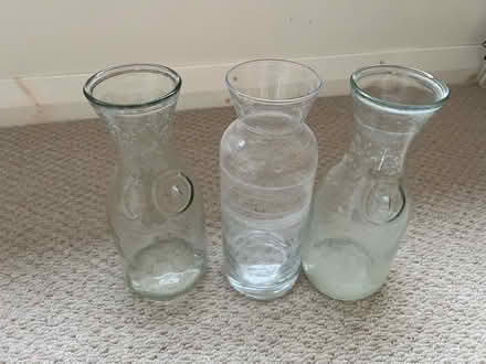 Photo of free 3 glass vases (Upper Weston) #1