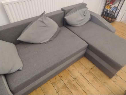 Photo of free Grey 3-seater sofabed with storage (Queen's Park BN2) #2