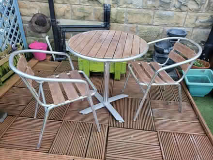 Photo of free Garden table and 2 chairs (Morley LS27) #1