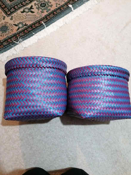 Photo of free Storage baskets blue/red (Langney BN23) #1