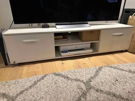 Photo of free White TV Stand (Colindale, NW9) #1