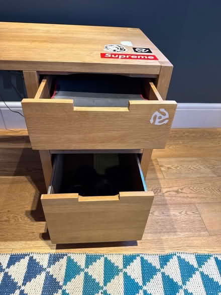 Photo of free Wooden desk (Waltham Saint Lawrence RG10) #3