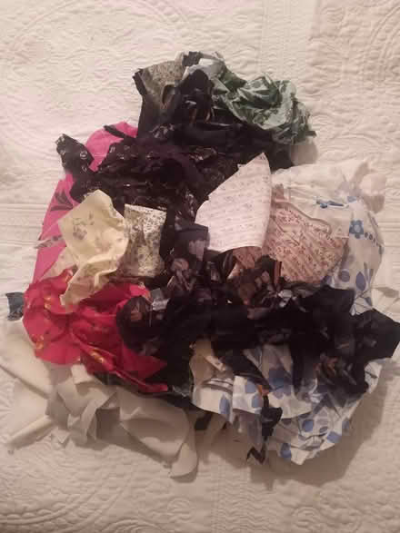 Photo of free Bag of fabric scraps (L19 Garston off South Mossley) #1