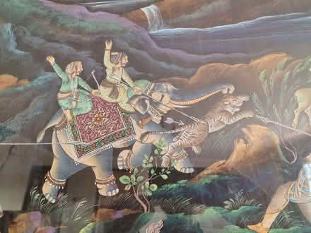 Photo of free Framed Indian cloth painting (Biggar ML12) #1