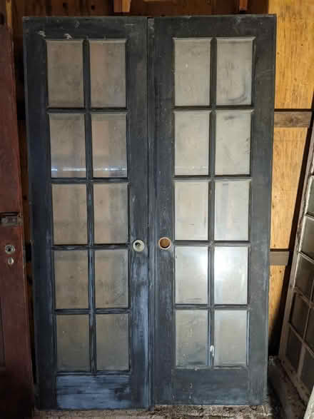 Photo of free Old, wood double doors (Los Altos Hills) #1