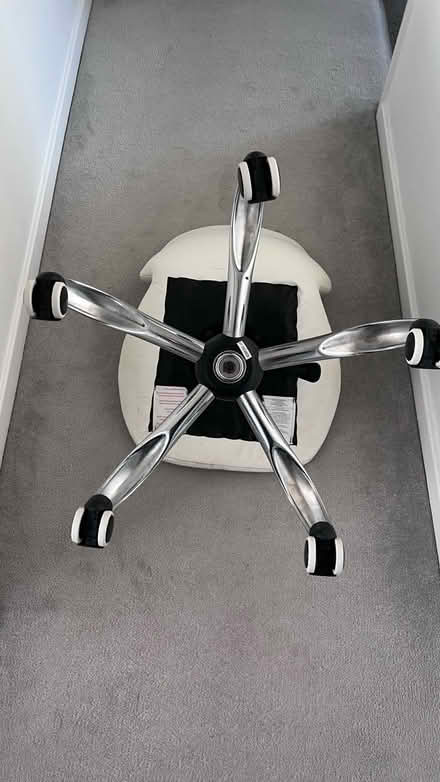 Photo of free Swivel Chair - white/cream (Narborough LE19) #3