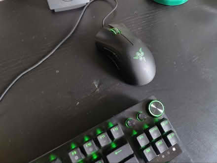 Photo of free Ikea Black Office Desk (S7 2DD) #3