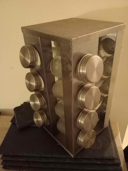 Photo of free Chrome & Glass Spice Rack (W6 7DY) #1