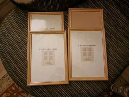 Photo of free 4 A4 wooden frames (Shepherds Bush W12) #1