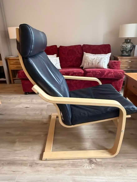 Photo of free Leather upholstered armchair (Chiswick W4) #2