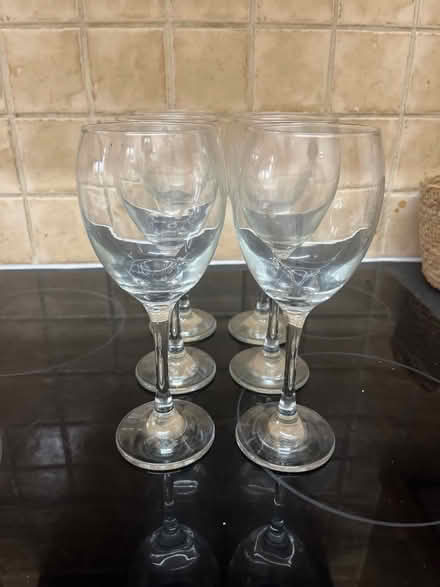 Photo of free Six wine glasses (Fairfield Park) #2