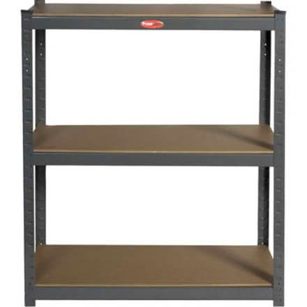 Photo of free Heavy duty storage shelves (E17) #1