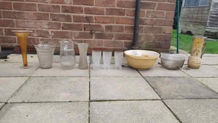 Photo of free Various vases, glassware and large mixing bowl. (Irlam M44) #1