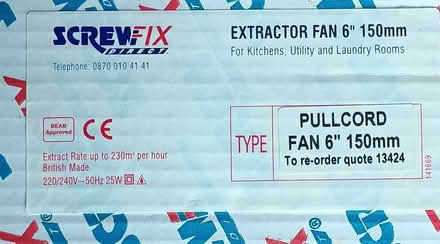 Photo of free Pull cord 6" Extractor Fan and ducting kit (Anstey LE7) #4