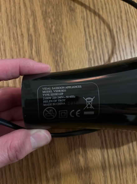 Photo of free Hair dryer (Weston Park) #2