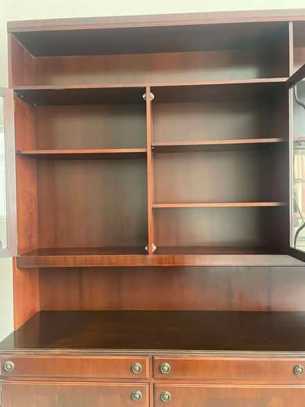 Photo of free Mahogany wall unit display/ cocktail cabinet, top half (HA0) #3