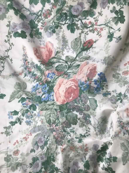 Photo of free Pair Of Sanderson Fabric Curtains Floral Chintz (Chichester PO19) #2