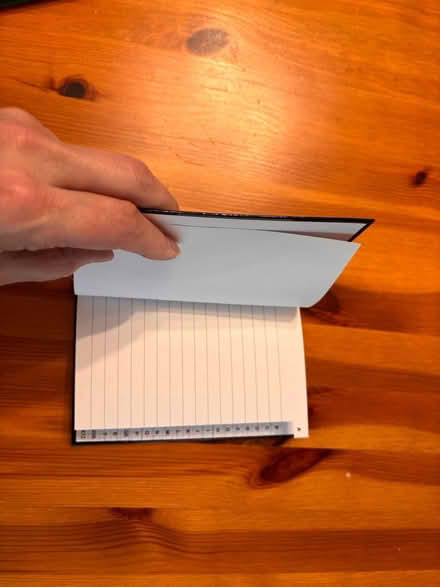 Photo of free A6 index book (Old St Mellons, Cardiff CF3) #2